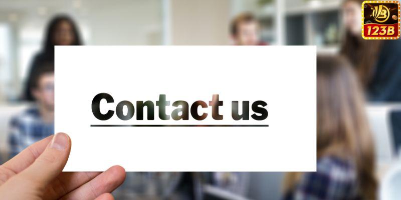 Hãy liên hệ với 123B khi cần